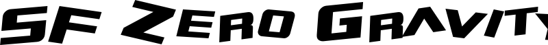 SF Zero Gravity Italic.ttf