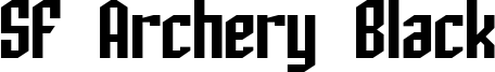 SF Archery Black Font