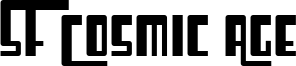 SF Cosmic Age Font