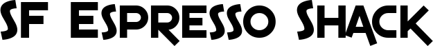 SF Espresso Shack Font