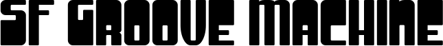 SF Groove Machine Font