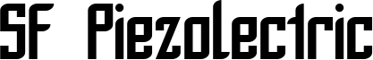 SF Piezolectric Font