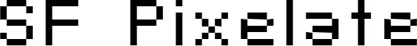 SF Pixelate Font