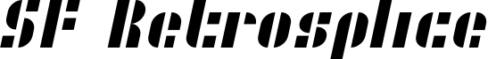 SF Retrosplice Font