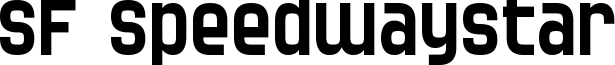 SF Speedwaystar Font