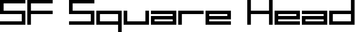SF Square Head Font