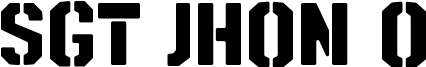 SGT Jhon O Font