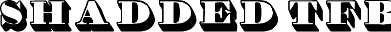 Shadded TFB Font