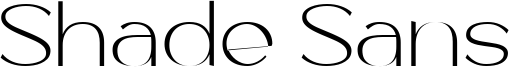 Shade Sans Font
