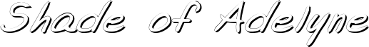 Shade of Adelyne Font