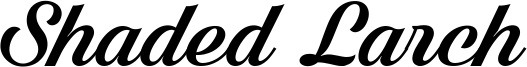 Shaded Larch Font