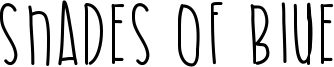 Shades Of Blue Font