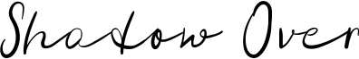 Shadow Over Font