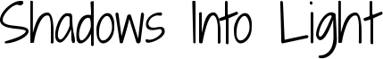 Shadows Into Light Font