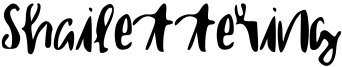 Shailettering Font