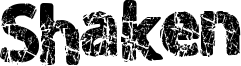Shaken Font