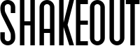 Shakeout Font
