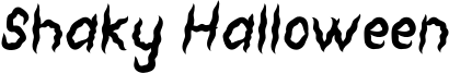 Shaky Halloween Font