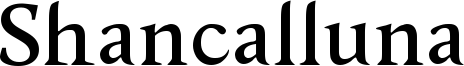 Shancalluna Font