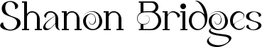 Shanon Bridges Font