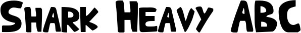 Shark Heavy ABC Font