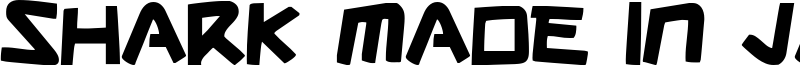 Shark Made In Japan Font