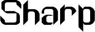 Sharp Font