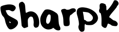 SharpK Font