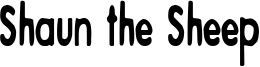Shaun the Sheep Font