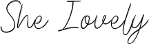She Lovely Font