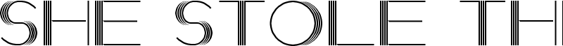 She Stole the Night Font