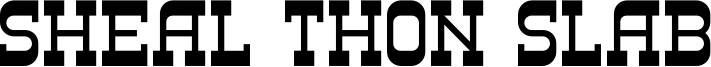 Sheal Thon Slab Font
