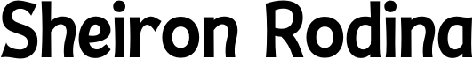 Sheiron Rodina Font