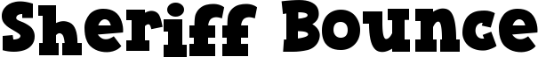 Sheriff Bounce Font
