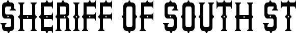 Sheriff of South St Font