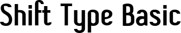 Shift Type Basic Font