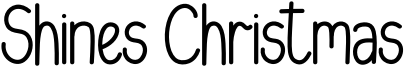 Shines Christmas Font
