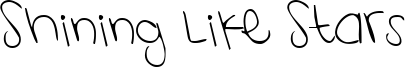 Shining Like Stars Font