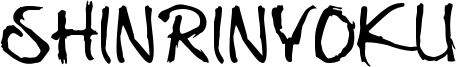 Shinrinyoku Font