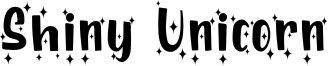 Shiny Unicorn Font