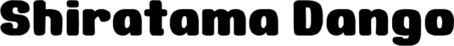 Shiratama Dango Font