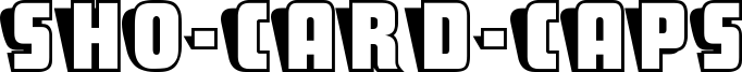 Sho-Card-Caps Font