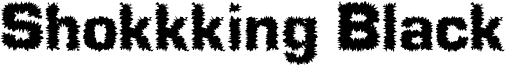 Shokkking Black Font