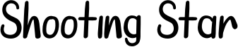 Shooting Star Font