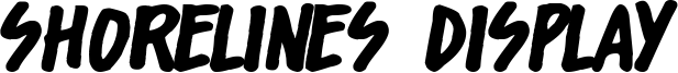 Shorelines Display Font