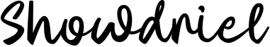 Showdriel Font