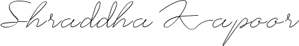 Shraddha Kapoor Font