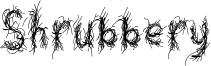 Shrubbery Font