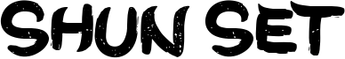 Shun Set Font