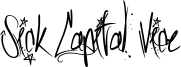 Sick Capital Vice Font